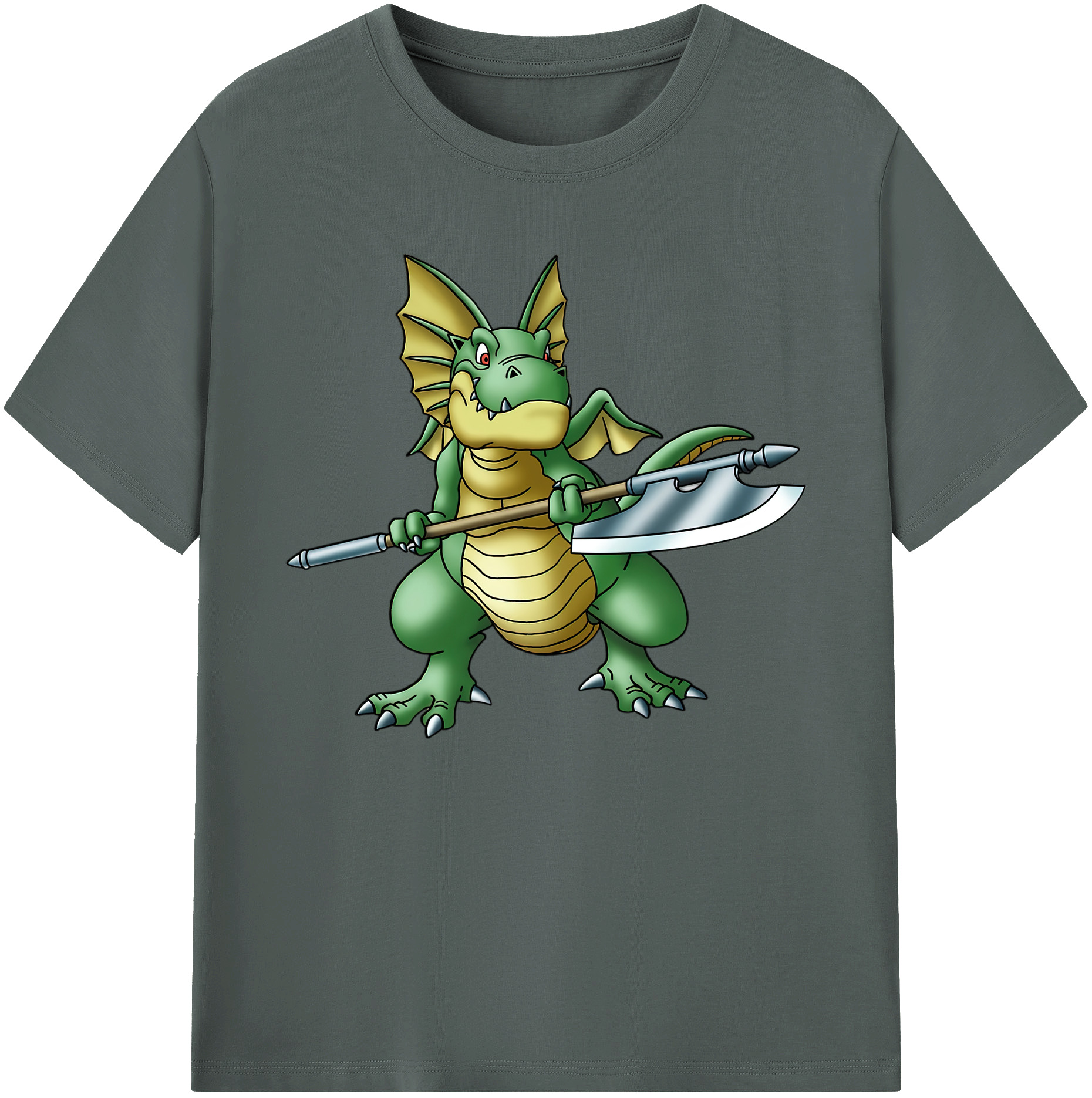 （画像用） ドラゴンクエスト Doragon Kuesuto Dragon Quest 綿100％ メンズ半袖Tシャツ｜肌触りやわらか＆通気性